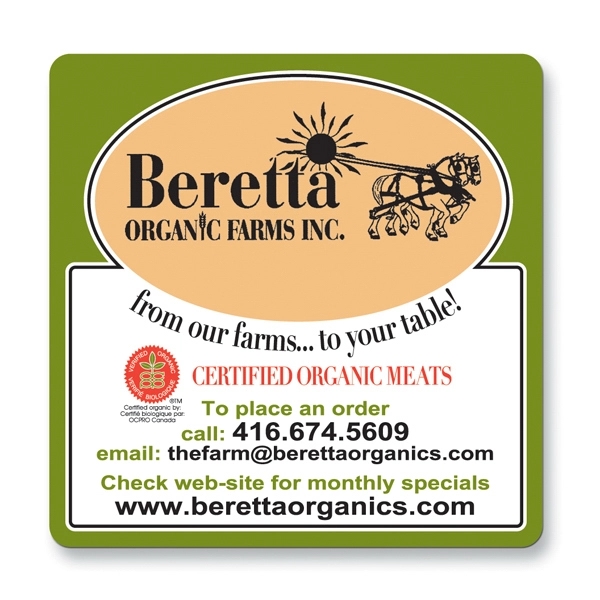 Magnet 30 mil - square w/rc. Digital four color process print;... from ASI 80210 Quikey Mfg Co Inc / Quikey Line