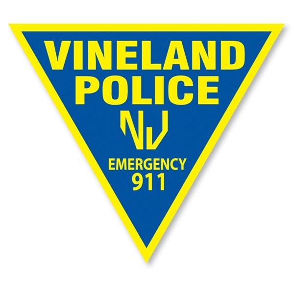 Magnet - triangle. Digital 4-color process print; stock 20 mil; 30... from ASI 80210 Quikey Mfg Co Inc / Quikey Line