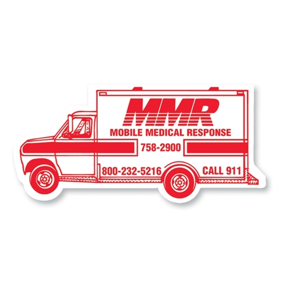 Magnet - ambulance. Digital four color process print; stock 20 mil;... from ASI 80210 Quikey Mfg Co Inc / Quikey Line