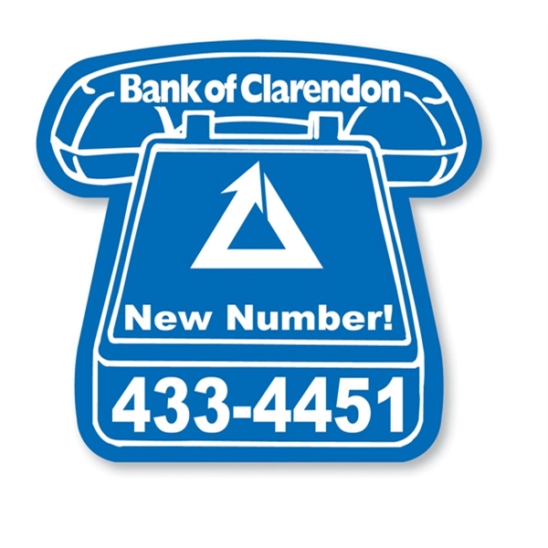 Magnet - telephone. Digital four color process print; stock 20 mil;... from ASI 80210 Quikey Mfg Co Inc / Quikey Line
