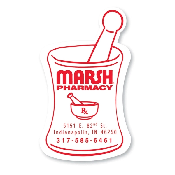 Magnet mortar & pestle. Digital four color process print; stock 20... from ASI 80210 Quikey Mfg Co Inc / Quikey Line