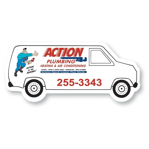 Magnet - van. Digital four color process print; stock 20 mil;... from ASI 80210 Quikey Mfg Co Inc / Quikey Line