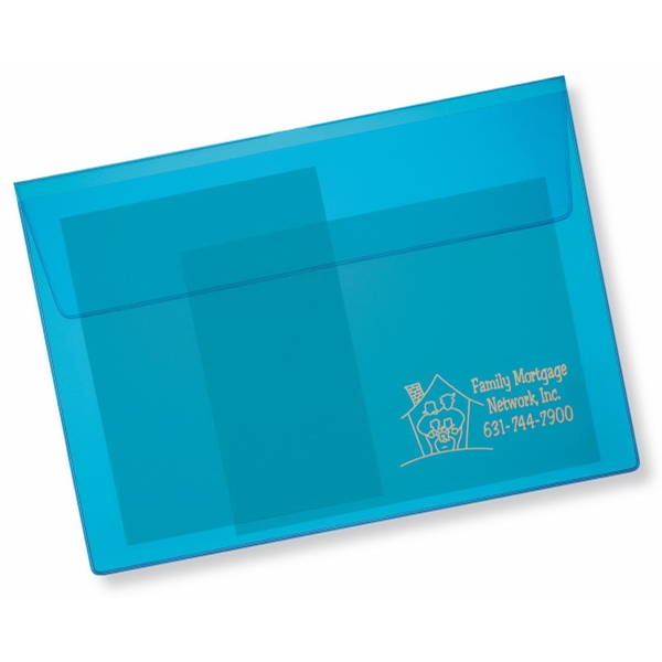 Translucent document holder is an envelope style construction with 4" flap... from ASI 52550 Erell Manufacturing Company