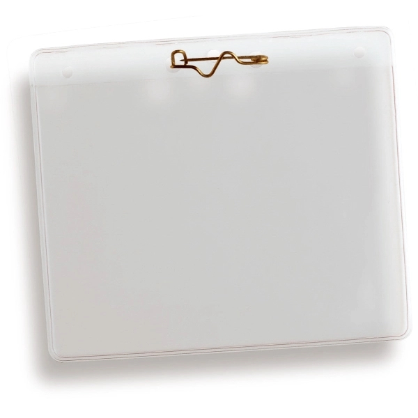Single pocket badge holder opens from the top and includes a... from ASI 52550 Erell Manufacturing Company