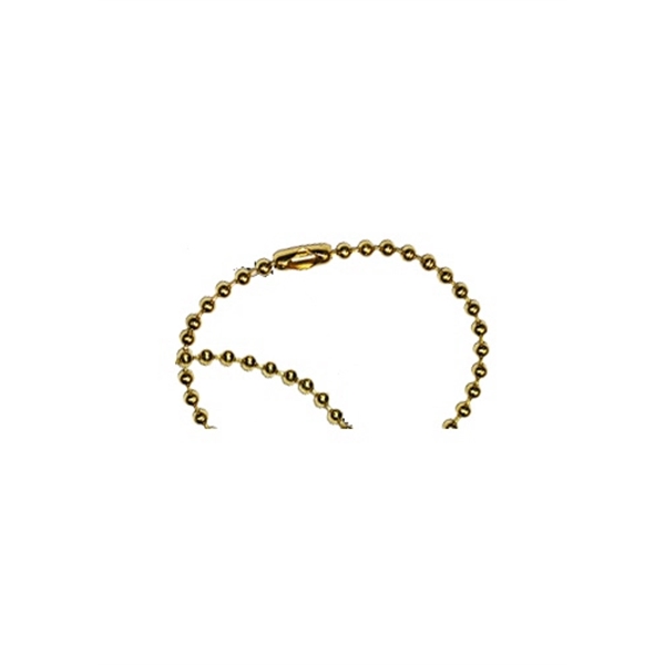 Beaded Gold key chain.... from ASI 62786 Intl Molded Pkg / IMPAK™