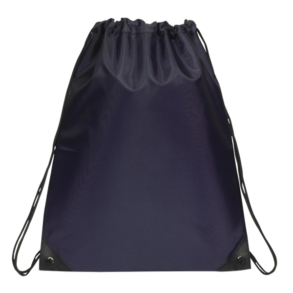 14.5" x 18" 210 Denier polyester drawstring backpack in assorted colors... from ASI 37980 Bagworld