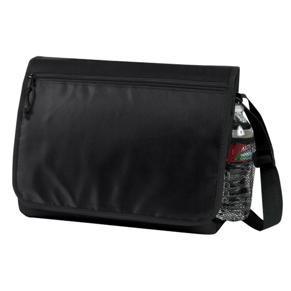 15" x 12" x 4.5" messenger bag style computer tote with... from ASI 37980 Bagworld