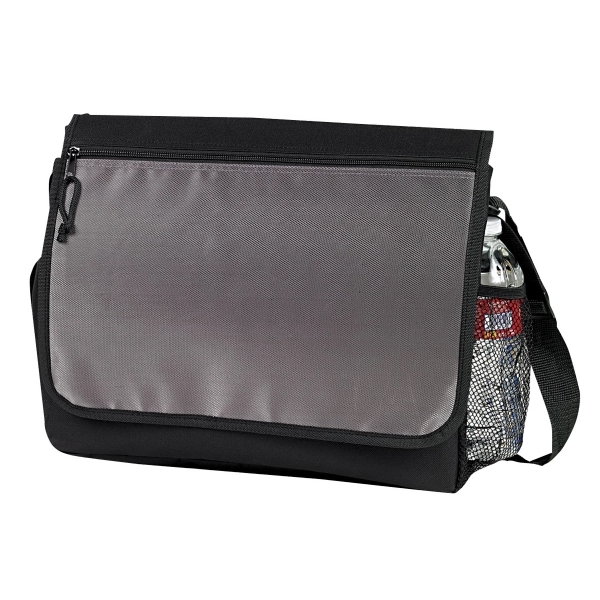 15" x 12" x 4.5" messenger bag style computer tote with... from ASI 37980 Bagworld