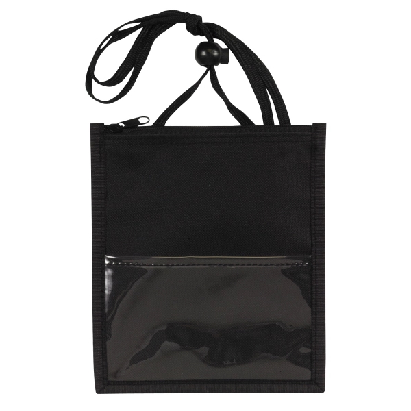 5.75" x 6.5" badge holder with 3" x 5" PVC window,... from ASI 37980 Bagworld