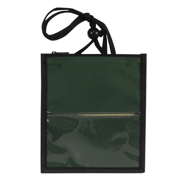 5.75" x 6.5" badge holder with 3" x 5" PVC window,... from ASI 37980 Bagworld