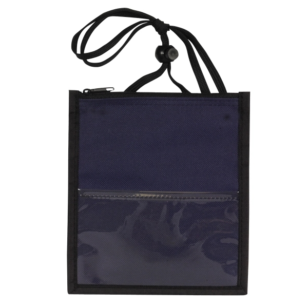 5.75" x 6.5" badge holder with 3" x 5" PVC window,... from ASI 37980 Bagworld