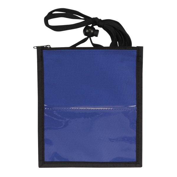 5.75" x 6.5" badge holder with 3" x 5" PVC window,... from ASI 37980 Bagworld