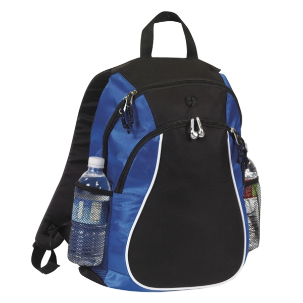 13" x 18.5" x 6.25" backpack with zipper closure, side pockets,... from ASI 37980 Bagworld