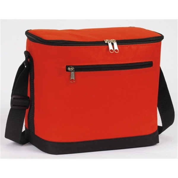 10.5" x 10.25" x 6" polyester insulated cooler bag with 12-16... from ASI 37980 Bagworld