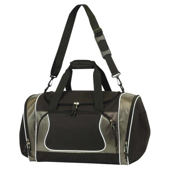 21" x 12" x 13" jumbo duffel with zippered closure, assorted... from ASI 37980 Bagworld