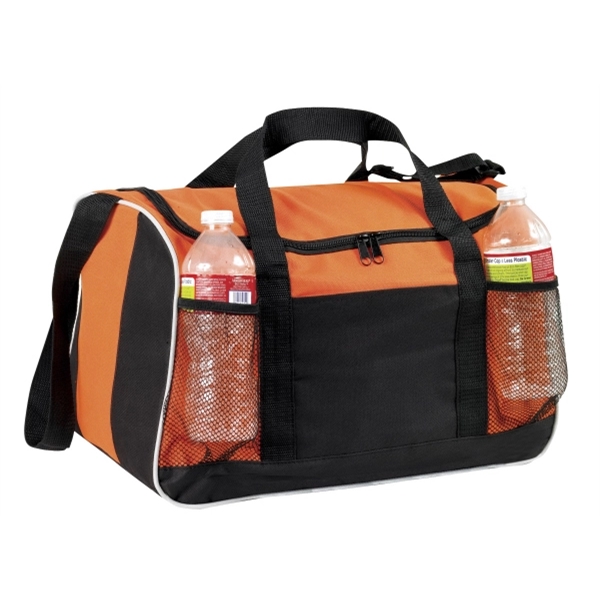 17" x 10.5" x 9.5" polyester sports duffel with mesh pockets,... from ASI 37980 Bagworld