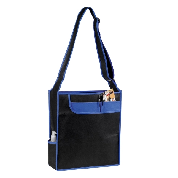 15" x 16" x 5" non-woven polypropylene messenger style tote with... from ASI 37980 Bagworld