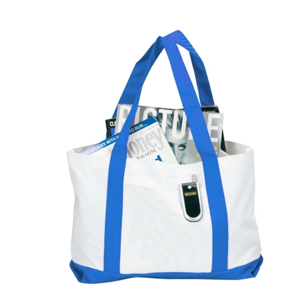 18" x 12" x 4" polyester boat totes with self-fabric base... from ASI 37980 Bagworld