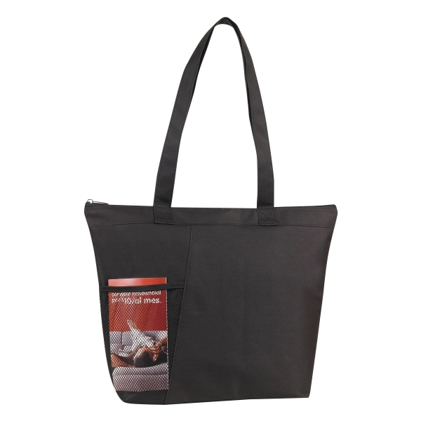 18" x 13.5" x 5.5" tote with zipper closure, handles and... from ASI 37980 Bagworld