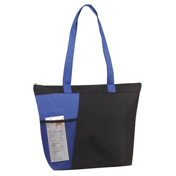 18" x 13.5" x 5.5" tote with zipper closure, handles and... from ASI 37980 Bagworld