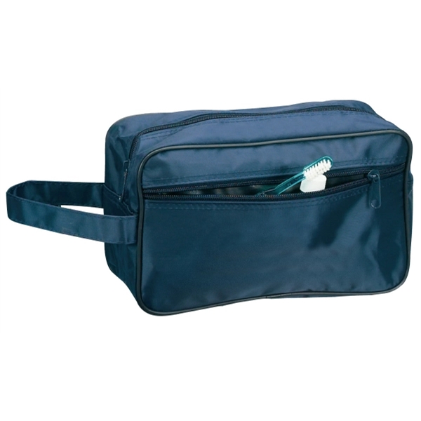 10" x 6" x 4" toiletry bag with zipper closure, front... from ASI 37980 Bagworld