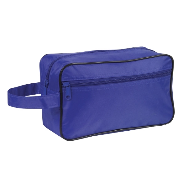 10" x 6" x 4" toiletry bag with zipper closure, front... from ASI 37980 Bagworld