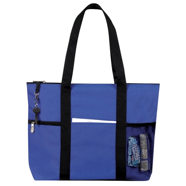 20" x 15" x 5" tote with zipper closure, key hook,... from ASI 37980 Bagworld