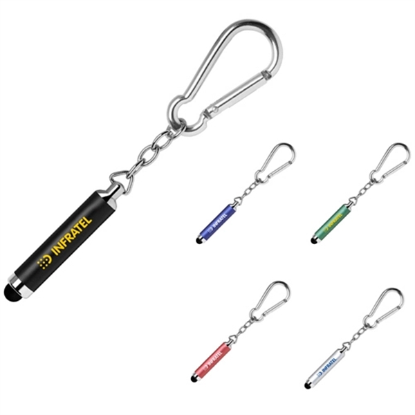 Aluminum constructed stylus key chain with carabiner.... from ASI 40544 Binaco / Binaline