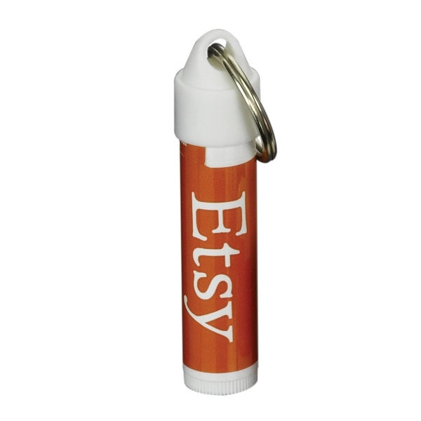 SPF30 soy based lip balm with a split ring, cord or... from ASI 88060 Snugz/USA Inc / SnugZ USA®