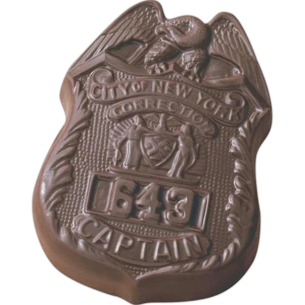 Molded chocolate badge, 2 oz.... from ASI 44900 NC Custom (CI/Lanco)