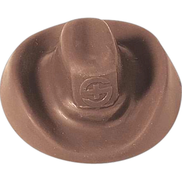 Molded chocolate cowboy hat, cello wrapped, 1 oz.... from ASI 44900 NC Custom (CI/Lanco) / Chocolate Inn
