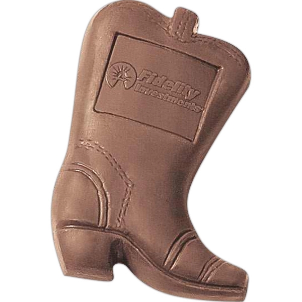 Molded chocolate cowboy boot, 1 oz.... from ASI 44900 NC Custom (CI/Lanco) / Chocolate Inn