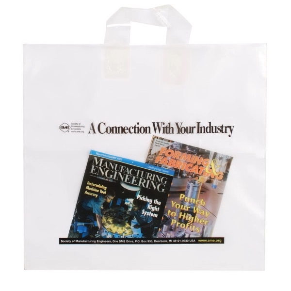 Shopping bag with soft loop handle and bottom gusset.... from ASI 92480 Uniflex / U F