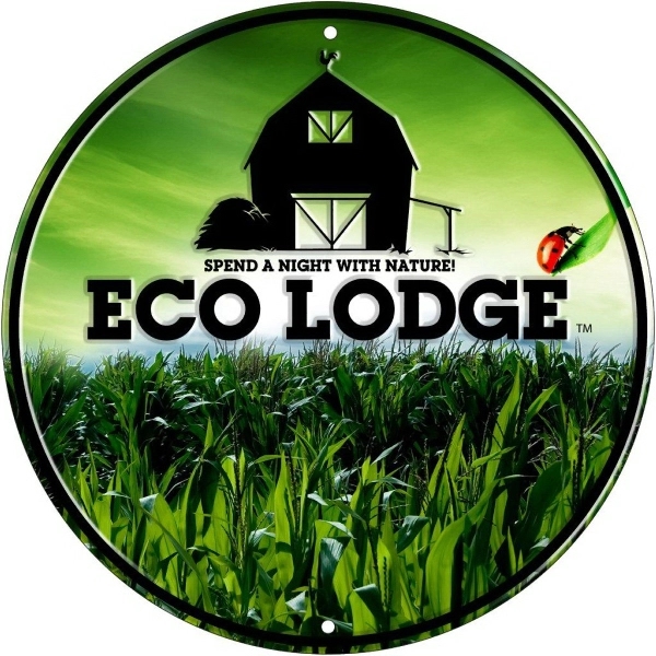 12" circular aluminum sign with two holes for hanging and a... from ASI 50120 Dixie Seal & Stamp Co Inc / Dixiline