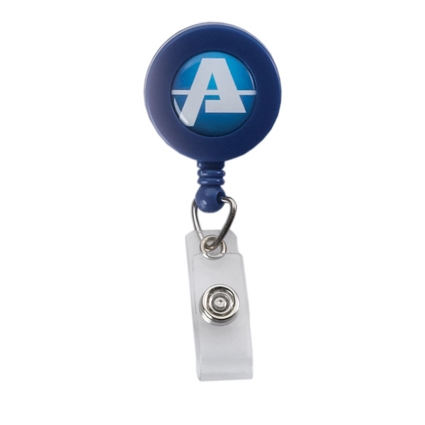 Retractable badge reel with 30" cord, vinyl snap, belt clip and... from ASI 88060 Snugz/USA Inc / SnugZ USA®