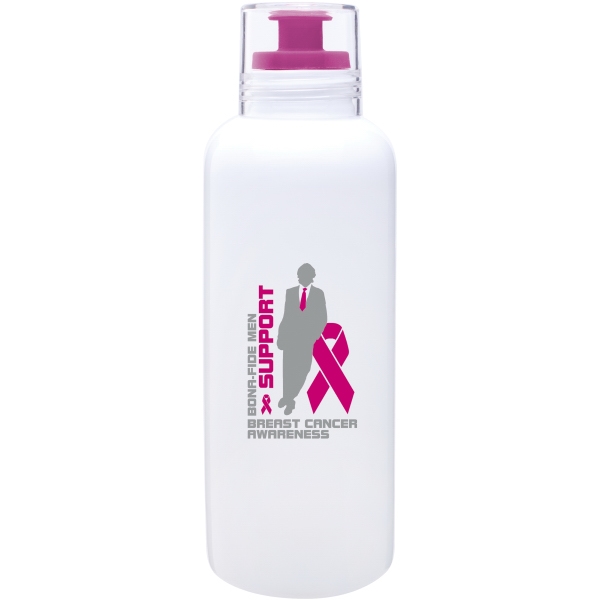 Vida - Fuchsia - Single wall porcelain bottle with silicone spout... from ASI 51197 ETS Express, LLC / The Express Line