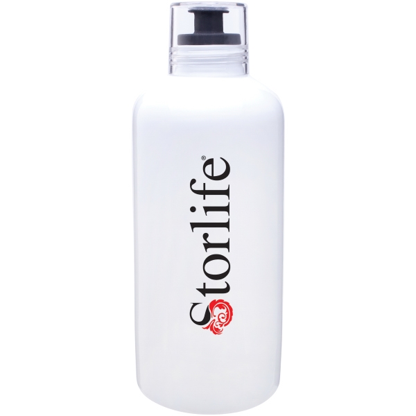 Vida - Single wall porcelain bottle with silicone spout and acrylic... from ASI 51197 ETS Express, LLC / The Express Line