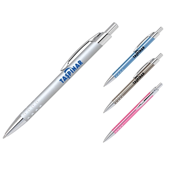 Aluminum lightweight ballpoint pen with click action... from ASI 40544 Binaco / Binaline
