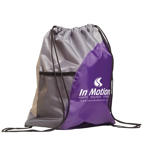 Two-tone drawstring backpack.... from ASI 42920 Busrel Inc