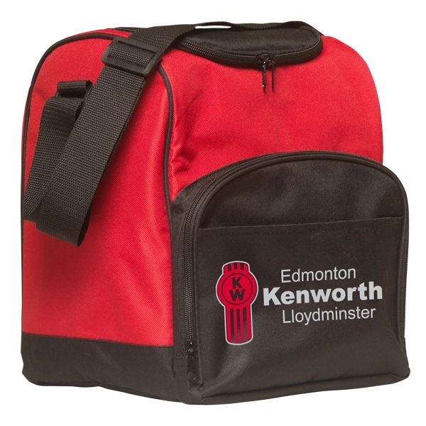 Cooler bag with insulated main compartment, PVC lining.... from ASI 42920 Busrel Inc