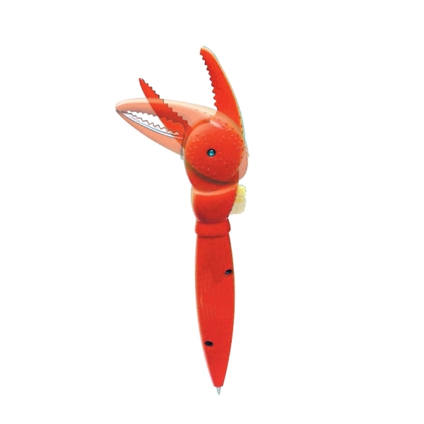 Novelty crab claw ballpoint pen with moving topper.... from ASI 34415 Alpi International LTD