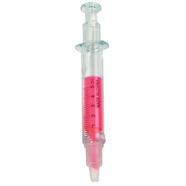 Pink - Syringe shape highlighter... from ASI 34415 Alpi International LTD / Alpi (TM)