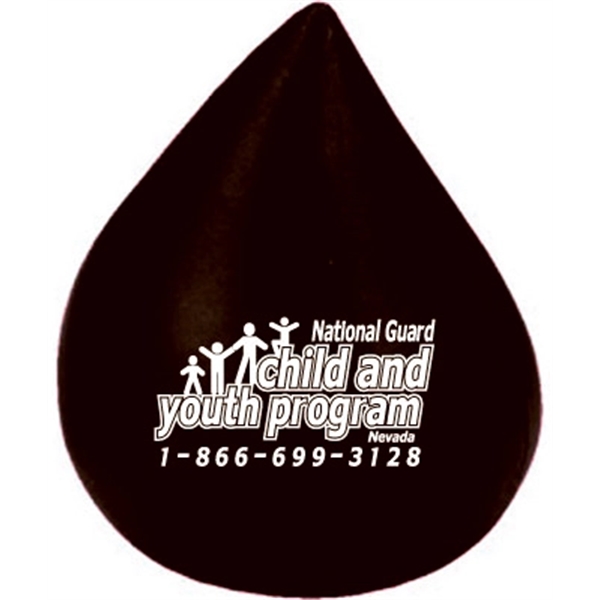 Stress Reliever in shape of Black Droplet.... from ASI 74779 O & S Supply Company LLC / O & S Supply Company