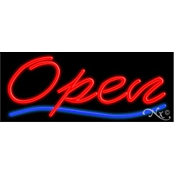 13" x 32" x 3" neon sign, suitable for indoor and... from ASI 30442 Above & Beyond Advertising Products / PromoAdLine