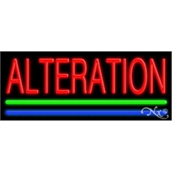 13" x 32" x 3" neon sign, suitable for indoor and... from ASI 30442 Above & Beyond Advertising Products / PromoAdLine