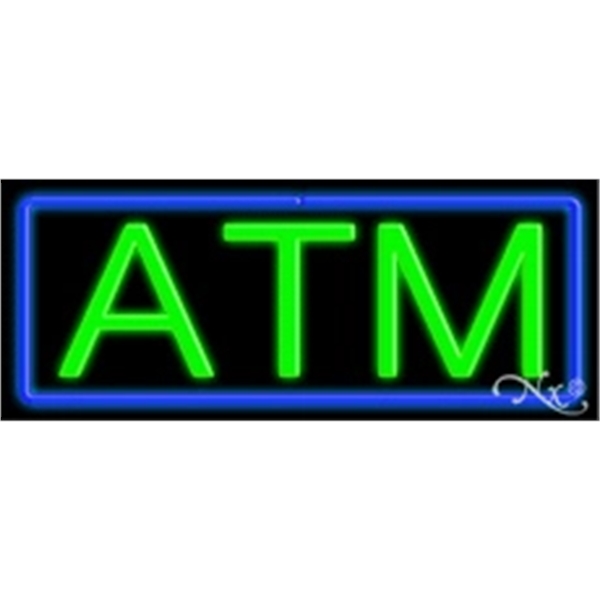 13" x 32" x 3" neon sign, suitable for indoor and... from ASI 30442 Above & Beyond Advertising Products / PromoAdLine