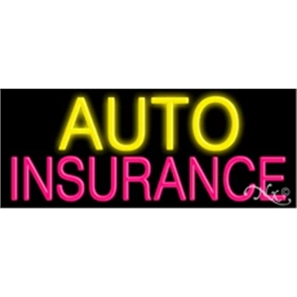 13" x 32" x 3" neon sign, suitable for indoor and... from ASI 30442 Above & Beyond Advertising Products / PromoAdLine