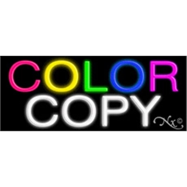 13" x 32" x 3" neon sign, mounted on an unbreakable... from ASI 30442 Above & Beyond Advertising Products / PromoAdLine