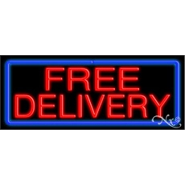 13" x 32" x 3" neon sign, mounted on an unbreakable... from ASI 30442 Above & Beyond Advertising Products / PromoAdLine