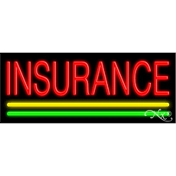 13" x 32" x 3" neon sign, mounted on an unbreakable... from ASI 30442 Above & Beyond Advertising Products / PromoAdLine